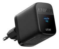 Anker 313 Charger (45W) PD/PPS for Samsung and iPhone Charging Oplader Zwart