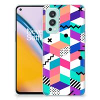 OnePlus Nord 2 5G | TPU Hoesje | Blokken Kleurrijk