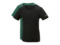 PARKSIDE Set van 2 heren T-shirts (Zwart/groen, L)