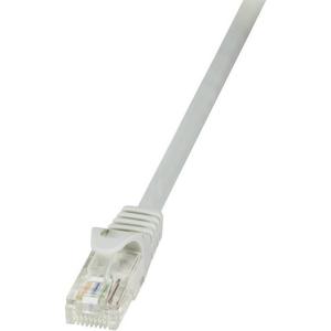 LogiLink CP2022U RJ45 Netwerkkabel, patchkabel CAT 6 U/UTP 0.50 m Grijs Snagless 1 stuk(s)