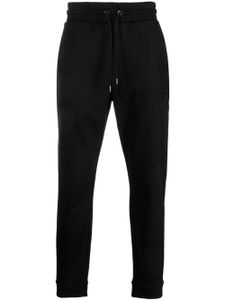 BOSS logo-patch slim track trousers - Noir