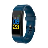 ID115 Plus Slimme armband Fitness hartslag Monitor bloeddruk stappenteller gezondheid uitgevoerd sport SmartWatch voor IOS Android(dark blue)