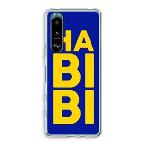 Habibi Blue: Sony Xperia 5 III Transparant Hoesje