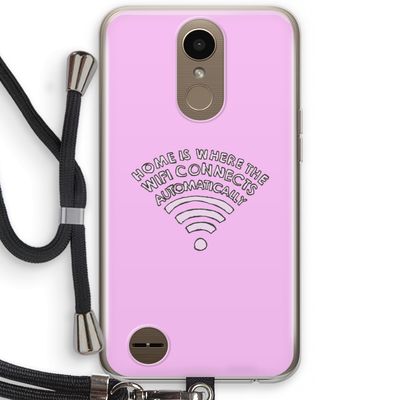 Home Is Where The Wifi Is: LG K10 (2017) Transparant Hoesje met koord