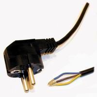 Aansluitsnoer RA 1,5 M 3 x 1mm² zwart