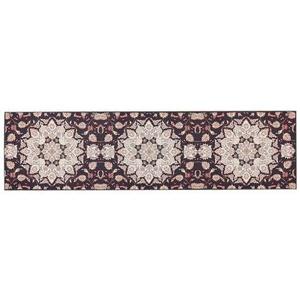 Beliani-ARITAS-Loper tapijt-Zwart|Beige-80 x 300 cm-Polyester