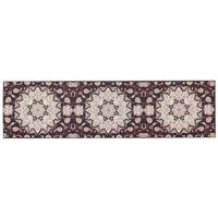 Beliani-ARITAS-Loper tapijt-Zwart|Beige-80 x 300 cm-Polyester