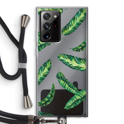Lange bladeren: Samsung Galaxy Note 20 Ultra / Note 20 Ultra 5G Transparant Hoesje met koord