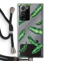 Lange bladeren: Samsung Galaxy Note 20 Ultra / Note 20 Ultra 5G Transparant Hoesje met koord