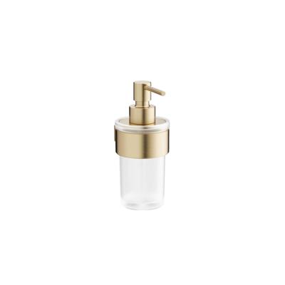 Crosswater Velo Zeepdispenser - 16.5x11x6.9cm - wandmodel - geborsteld messing VE011F