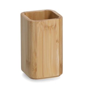 Tandenborstelhouder - bamboe hout - 7 x 11 cm