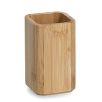 Tandenborstelhouder - bamboe hout - 7 x 11 cm