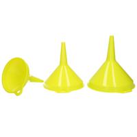 Plasticforte Trechters - 3-delige set - groen - 12-14-16 cm - keukentrechter