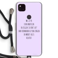 Relatief: Pixel 4a 5G Transparant Hoesje met koord