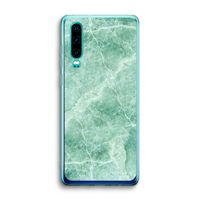 Groen marmer: Huawei P30 Transparant Hoesje