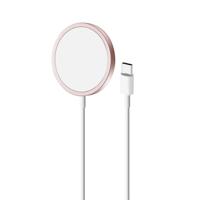 PURO CUSBCMAG1ROSE oplader voor mobiele apparatuur Smartphone Roze USB Draadloos opladen Binnen - thumbnail