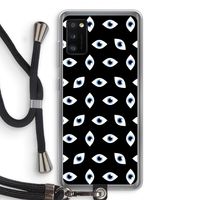 Eyes pattern: Samsung Galaxy A41 Transparant Hoesje met koord