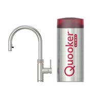 Quooker flex kokendwaterkraan - draaibare & uittrekbare uitloop - Combi+ reservoir - Warm / kokend water - RVS 22+XRVS - thumbnail