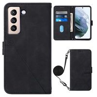 Line Series Samsung Galaxy S22 5G Wallet Case - Zwart - thumbnail