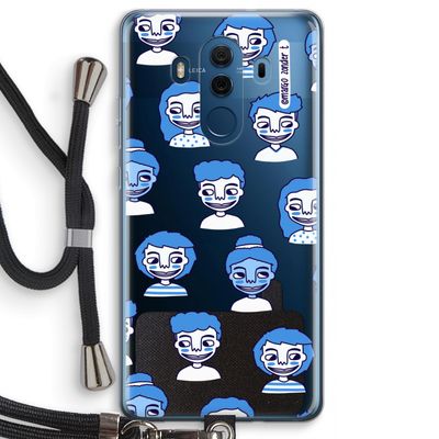 Gezichtjes: Huawei Mate 10 Pro Transparant Hoesje met koord