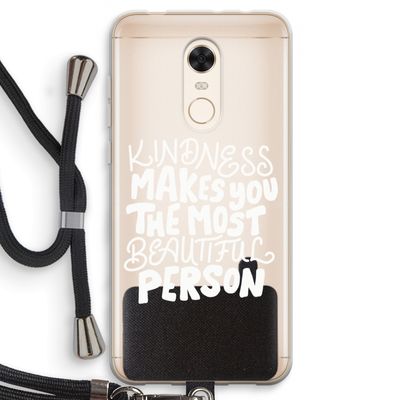 The prettiest: Xiaomi Redmi 5 Transparant Hoesje met koord