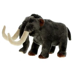 Speelgoed knuffel mammoet grijs 33 cm