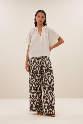 By-Bar Broek benji brown batik | brown