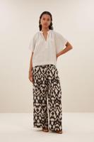 By-Bar Broek benji brown batik | brown