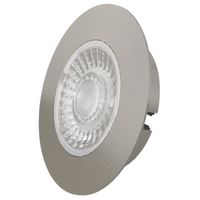 LED Cabiled Downlight dimbaar 4W 2700K geborsteld chroom IP44 ex. driver