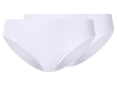 esmara Set van 2 dames onderbroeken (Wit, XL (48/50))