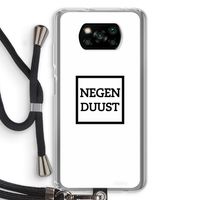 Negenduust vierkant: Xiaomi Poco X3 NFC Transparant Hoesje met koord