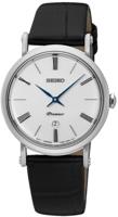 Horlogeband Seiko Premier / SXB431P1 / 7N89 0AY0 / L0G1011J0 Leder Zwart 16mm