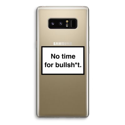 No time: Samsung Galaxy Note 8 Transparant Hoesje