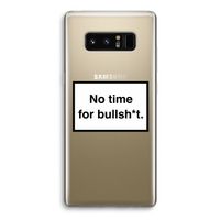 No time: Samsung Galaxy Note 8 Transparant Hoesje