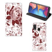 Bookcase Samsung Galaxy A20e Watercolor Flowers Bookcase Samsung Galaxy A20e Watercolor Flowers