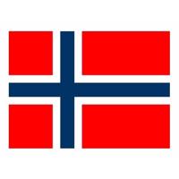 Vlag van Noorwegen - 60 x 90 cm - klein formaat - landen vlaggen - polyester - met ophangringen