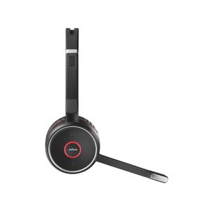 Jabra Evolve 75 Second Edition - MS-Teams On Ear headset Telefoon Radiografisch, Bluetooth, Kabel Stereo Zwart Ruisonderdrukking (microfoon), Noise Cancelling