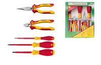 Wiha Gereedschapset elektricien gereedschapsset 5-delig in gereedschapetui
