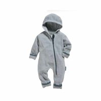 Playshoes fleece babypak uni Grijs Melange Maat - thumbnail