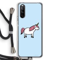 Eenhoorn: Sony Sony Xperia 10 III Transparant Hoesje met koord