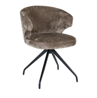 Draaibare Eetkamerstoel Milly Stone Chenille