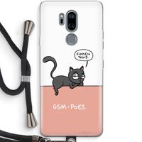 GSM poes: LG G7 Thinq Transparant Hoesje met koord