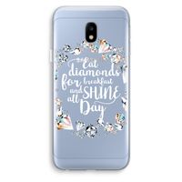 Diamonds: Samsung Galaxy J3 (2017) Transparant Hoesje