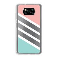 Strepen pastel: Xiaomi Poco X3 NFC Transparant Hoesje