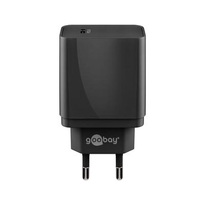 USB-C adapter - USB-C lader - Quick Charge - 18 Watt - 3000mA - CEE 7/16 - Zwart
