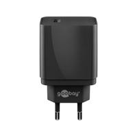 USB-C adapter - USB-C lader - Quick Charge - 18 Watt - 3000mA - CEE 7/16 - Zwart