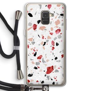 Terrazzo N°12: Samsung Galaxy A8 (2018) Transparant Hoesje met koord
