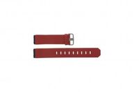 Jacob Jensen horlogeband 600 / 800 / 880 serie Leder Rood 19mm