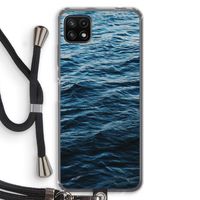Oceaan: Samsung Galaxy A22 5G Transparant Hoesje met koord