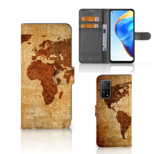 Xiaomi Mi 10T Pro | Mi 10T Flip Cover Wereldkaart